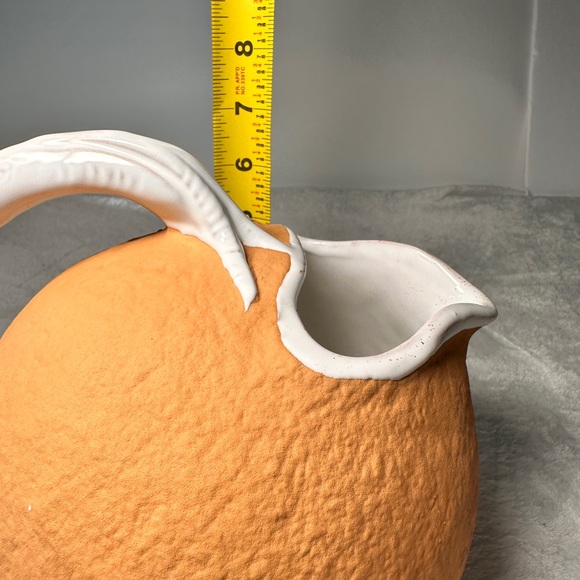 Italian Wide Mouth Terracota Juice Water Pitcher Early 18th Century Baked Earth - Picture 7 of 12